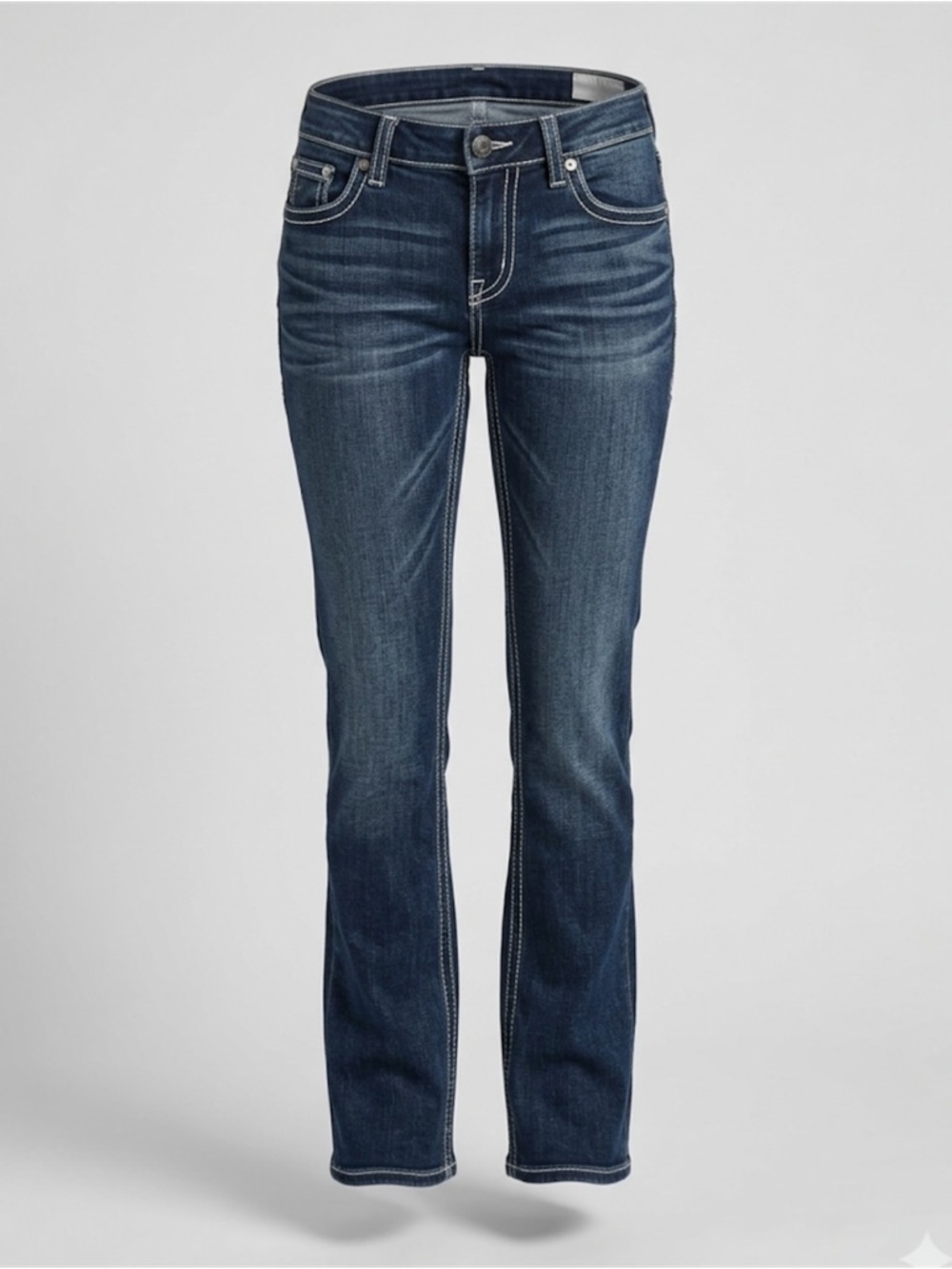 BKE Payton Women's Dark Blue Wash  straight leg Jeans size 26R low rise western
